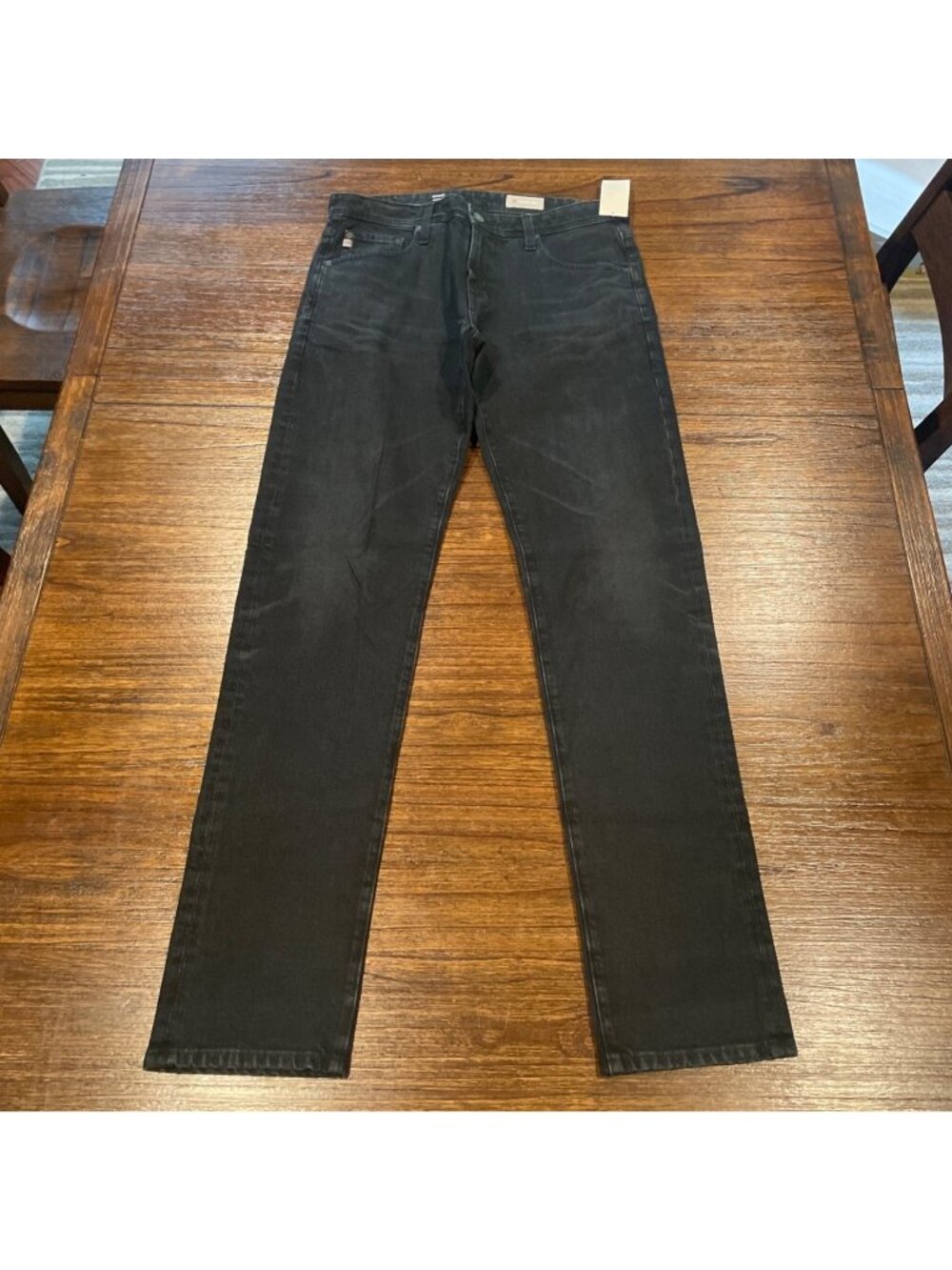 AG Owens Athletic Fit Jean 32x34 Black 1 Yr Classify Stretch Straight Denim360